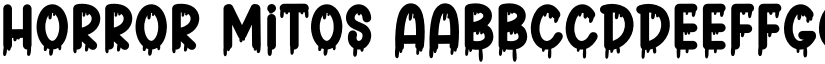 Horror Mitos font