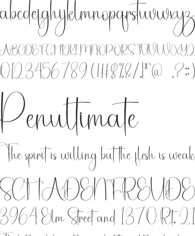 Vibes  Birthday font preview