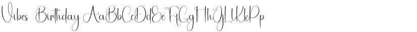 Vibes  Birthday font