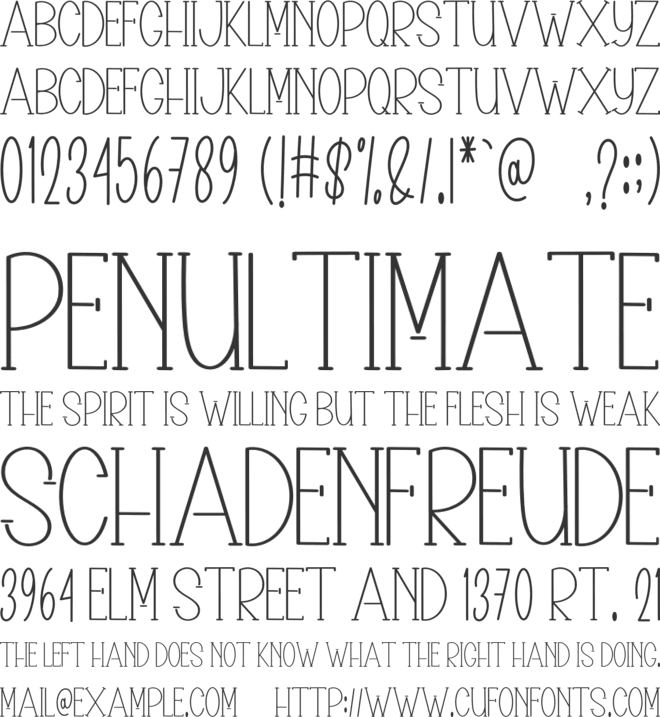 December Wonderful font preview