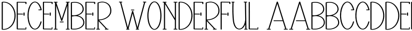 December Wonderful font