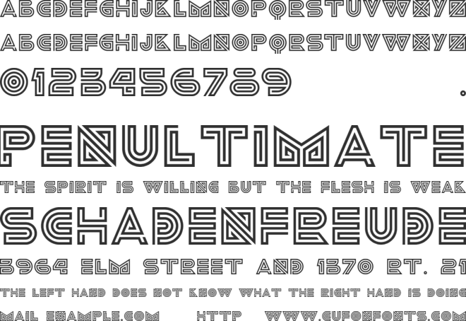 Ideoma Liner font preview