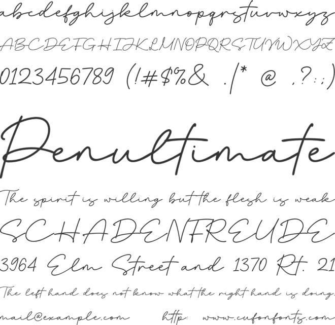 Setubal font preview