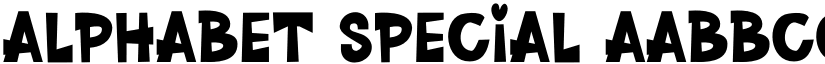 Alphabet Special font