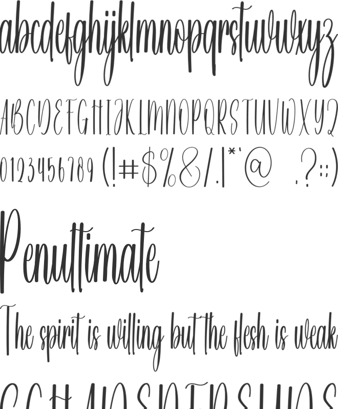 The Familly font preview