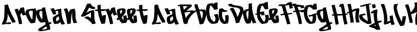 Arogan Street font