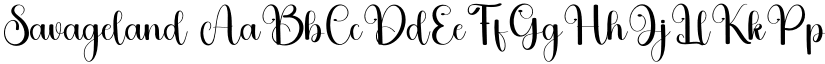 Savageland font