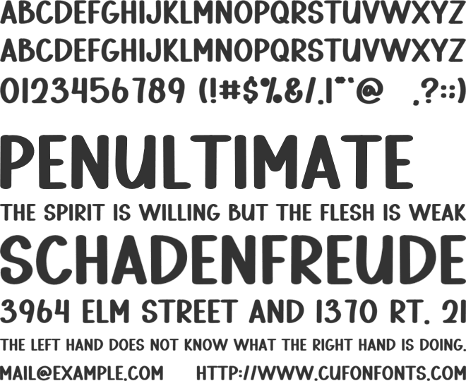 Grinches Today font preview