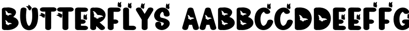 Butterflys font