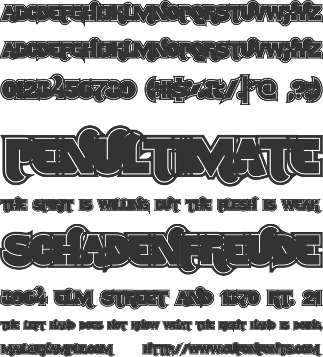 NamskowBlue font preview