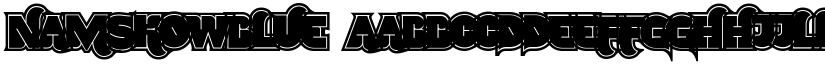 NamskowBlue font