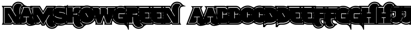 NamskowGreen font