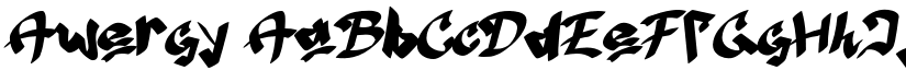 Awergy font