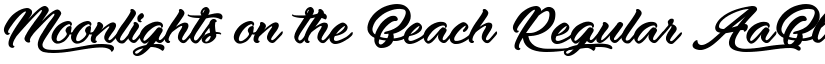 Moonlights on the Beach Regular font