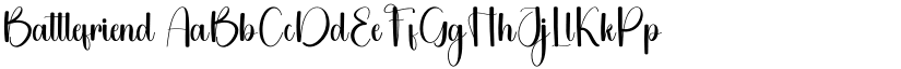Battlefriend font