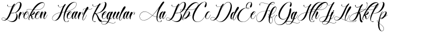 Broken Heart Regular font