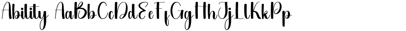 Ability font