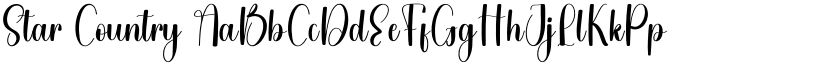Star Country font