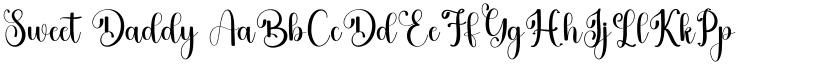 Sweet Daddy font