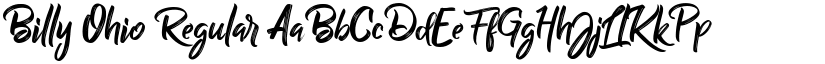 Billy Ohio Regular font