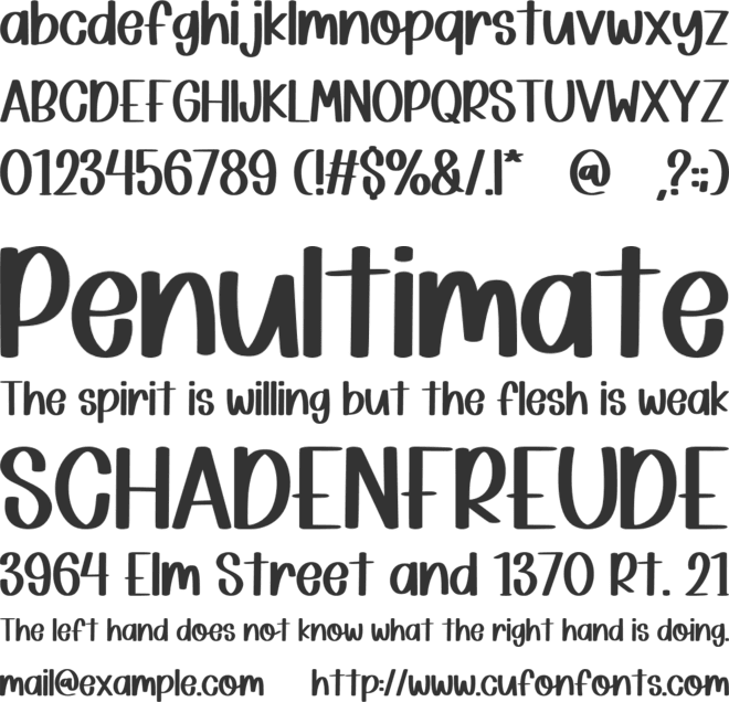 Smart Teacher font preview