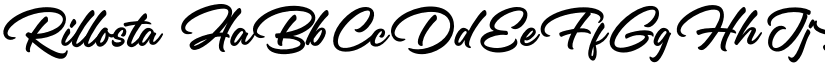Rillosta font