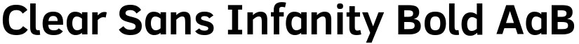Clear Sans Infanity Bold font