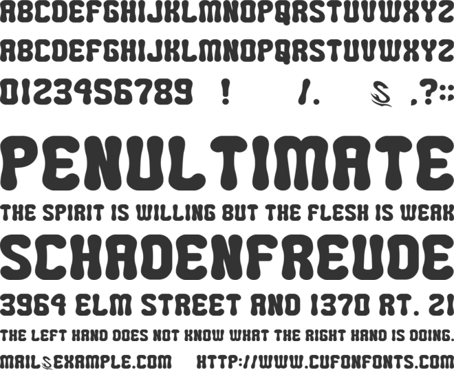 Minipop G font preview