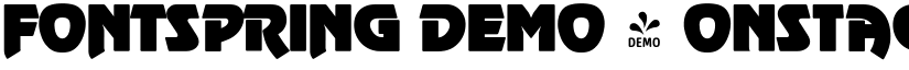 FONTSPRING DEMO - OnStage Round Black font