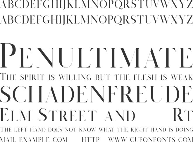 Salvalyn font preview