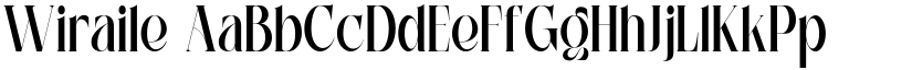 Wiraile font