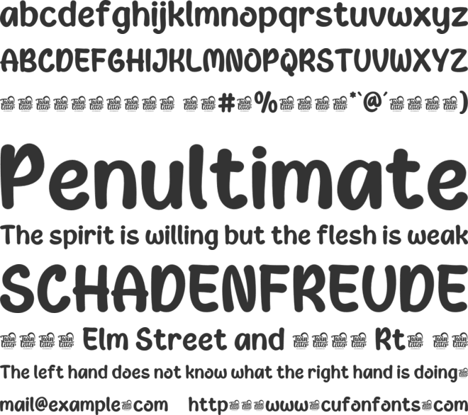 Olas Monto Trial font preview