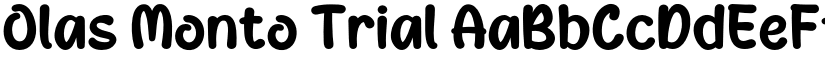Olas Monto Trial font