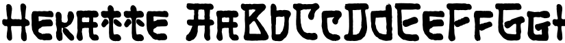 Hekatte font