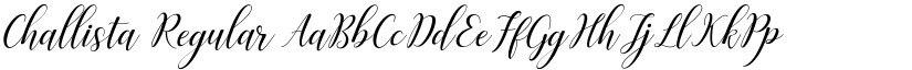 Challista Regular font