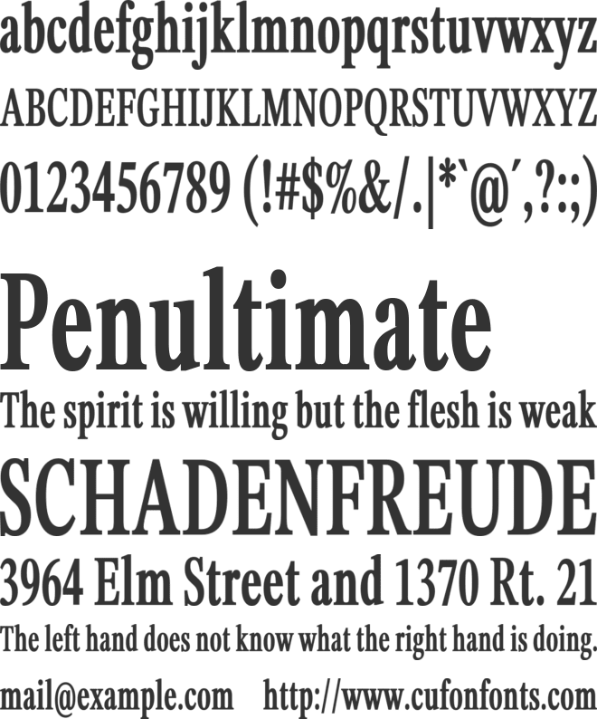 STIX Two Poster font preview