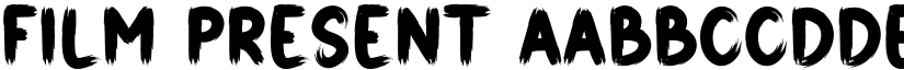 Film Present font