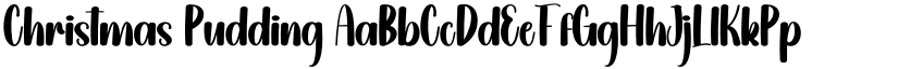 Christmas Pudding font