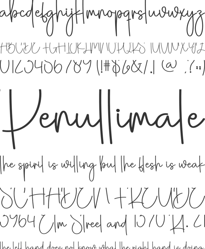 Stocking Santa font preview