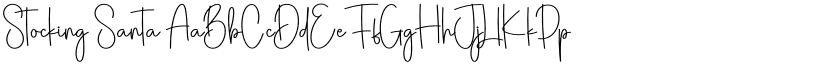 Stocking Santa font