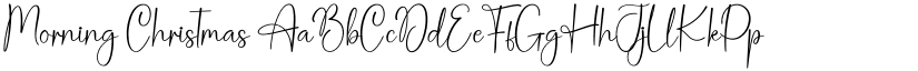 Morning Christmas font