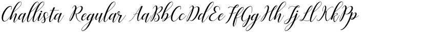 Challista Regular font