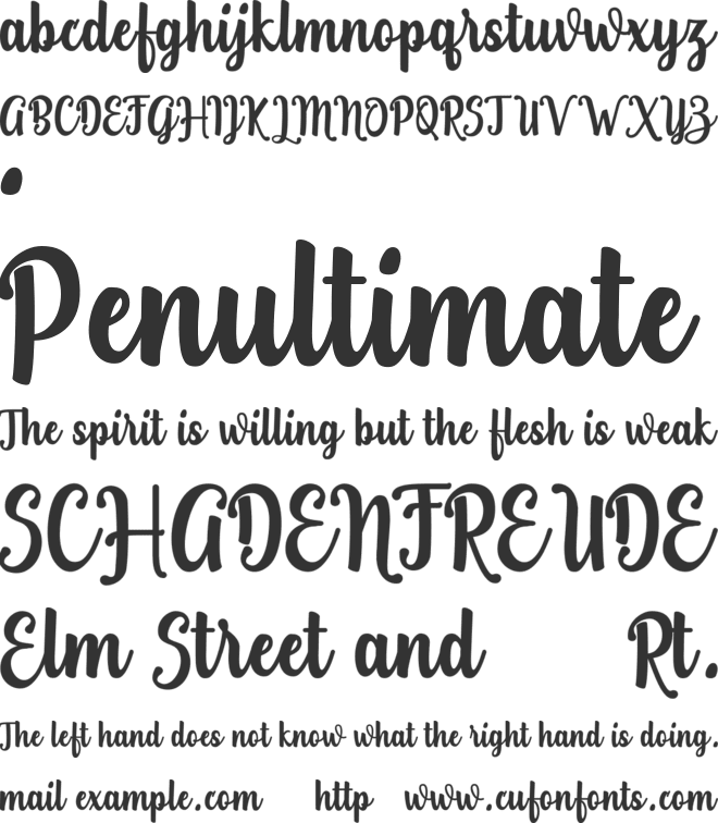 Teiqulato Free font preview