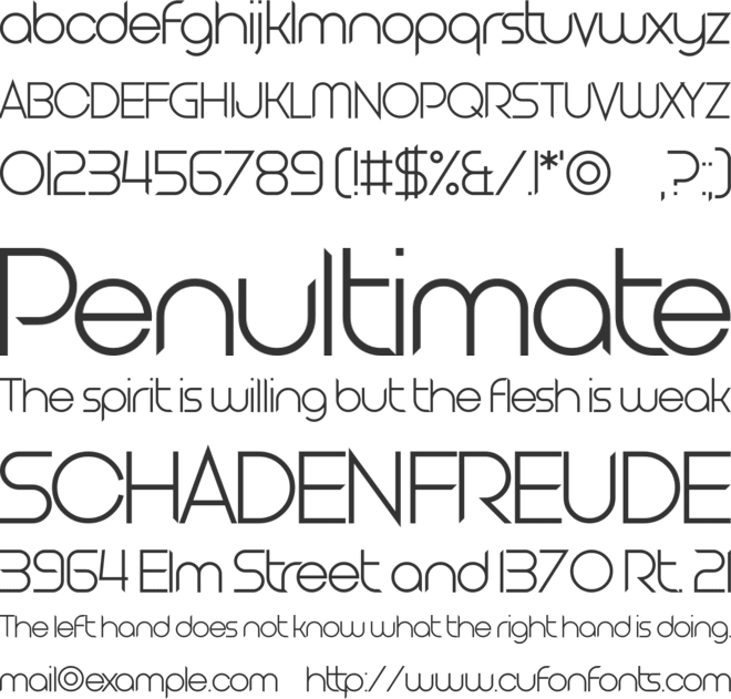 Clubbed to Life font preview