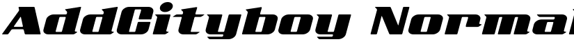 AddCityboy Normal font