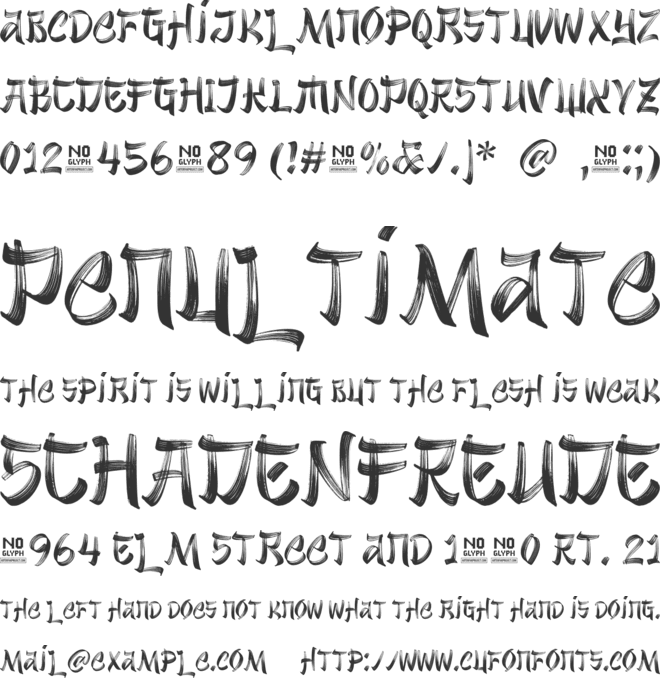 Zenjirou font preview