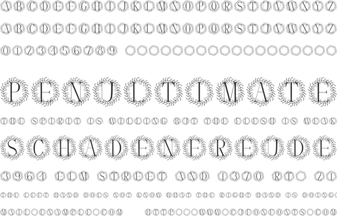 Floradence font preview