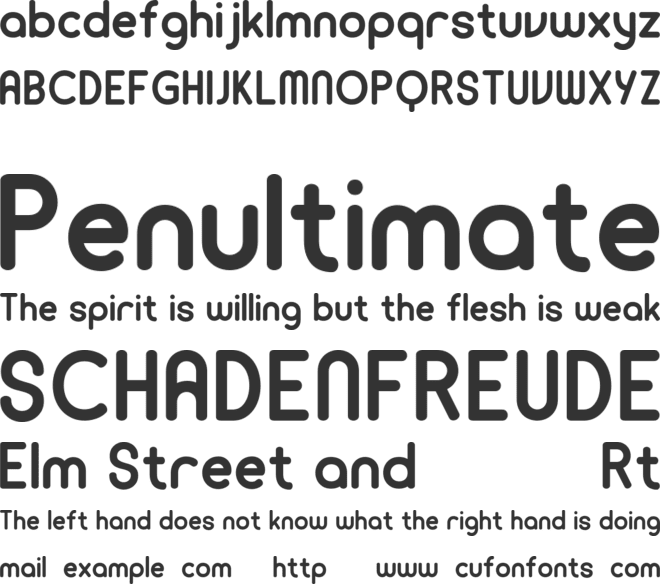 ZOLO font preview