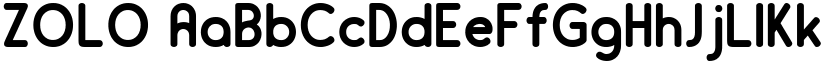 ZOLO font