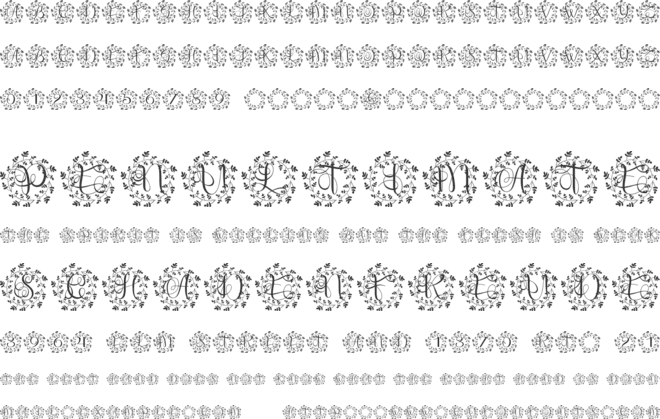 Garlavia font preview